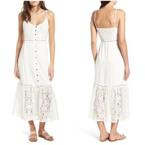 Some Days lovin White Sleeveless  Midi Dress Sz Sm